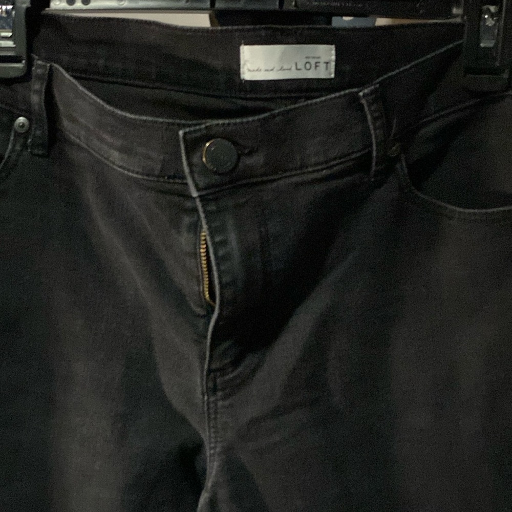 Loft Made And Loved Black Jeans - EUC